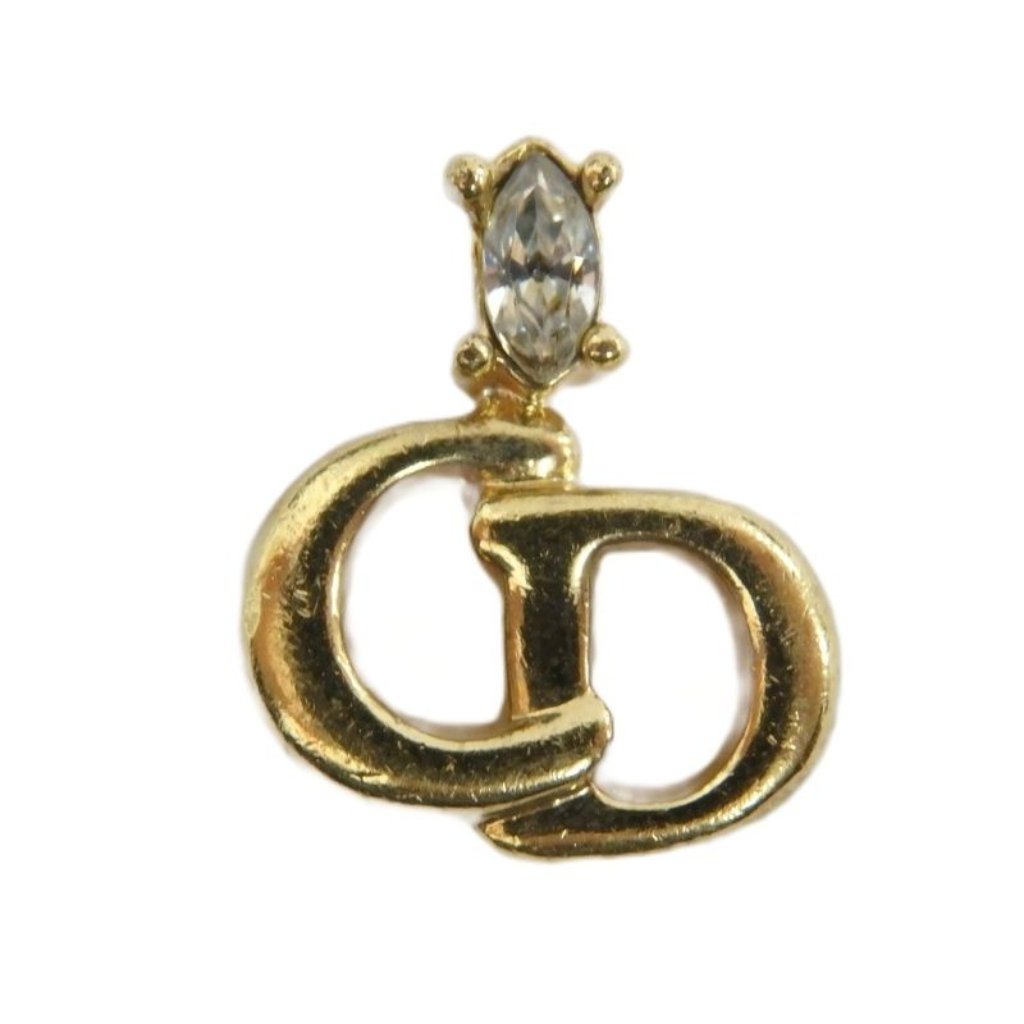 Dior Necklace Top Only Cd Logo Gold Gold Color